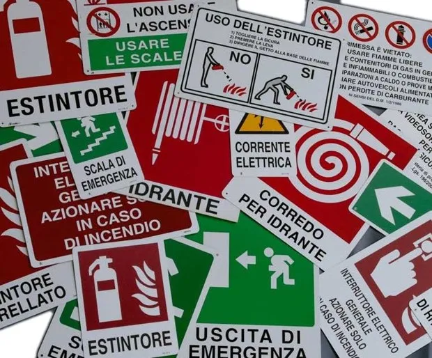 Segnaletica e lampade di emergenza